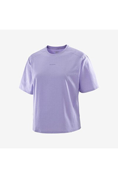 Salomon TRACKLINE Kadın Tişört VIOLET TULIP LC2442500