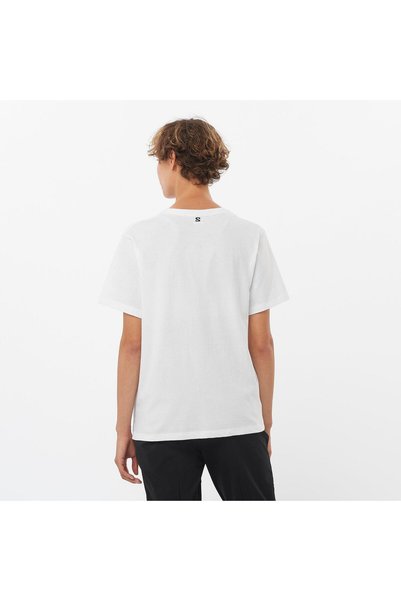 Salomon Lc2233 Logo Combo Ss Tee W t Shirt Women's T-Shirt White