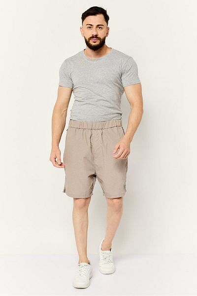 Esprit Men Textured Basic Shorts, Taupe