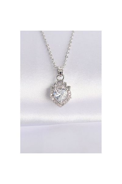 Skygo 316L Steel Chain Silver Color Zircon Stone Rapunzel Necklace - Tj-Bko8692