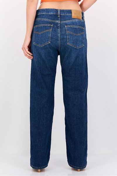 Esprit Women Straight Fit Washed Stretchable Jeans, Light Blue