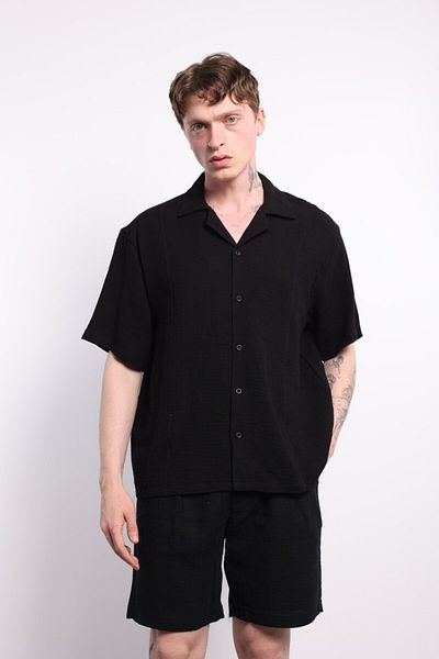 WNLOK Modern Shorts and Shirt Set High Quality, Stylish (Black, Navy, White, Beige, Brown) Color