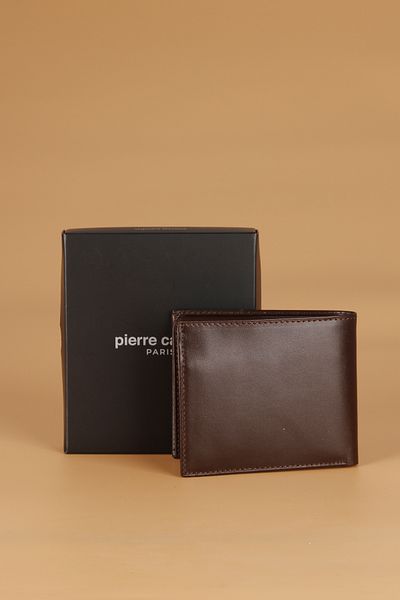 Pierre Cardin Men's Wallet 2062 Genuine Leather Brown Matching to 2 Cards