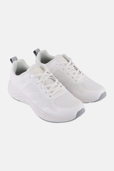XTI Women Lace Up Running Shoes, White
