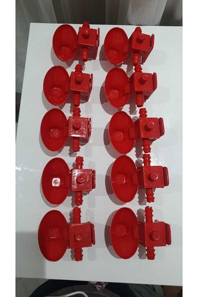 NURDAĞ HIRDAVAT Chicken Chick Drinker 10 Pieces Automatic Dish