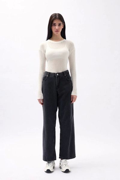 MODA Ribbed Transparent Blouse