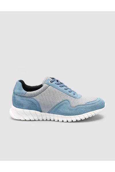 Cabani Knitwear Gray Lace-Up Men's Sports Shoes