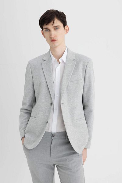 DeFacto N0503Az Ss Men's Woven Blazer Jacket