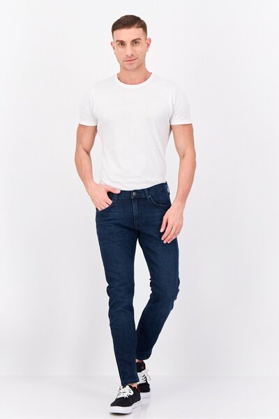 Riders by Lee Men Slim Fit Solid Stretchable Jeans, Navy