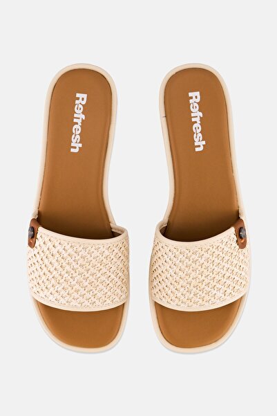 Refresh Women Slip On Flats, Beige