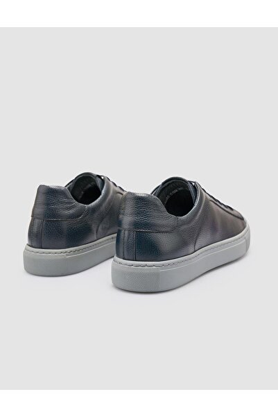 Cabani Ανδρικά αθλητικά παπούτσια από 100% γνήσιο δέρμα Navy Blue