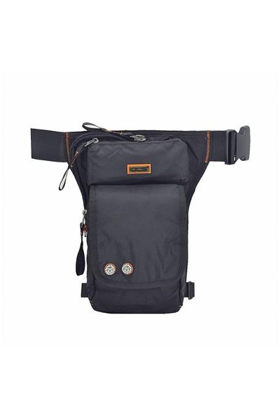 ÇÇS Waterproof Motorcycle Waist Leg Bag Black