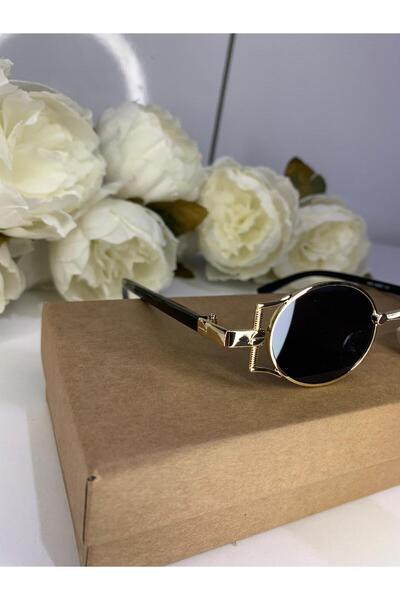 ROYALTY JEWELRY LUCETTE GOLD BLACK GÜNEŞ GÖZLÜĞÜ