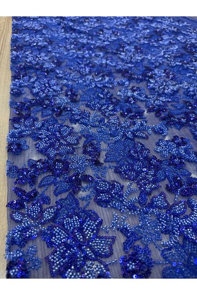 OsmanKumaşDantel Dantela cu mărgele de piatră (100 cm x 150 cm)