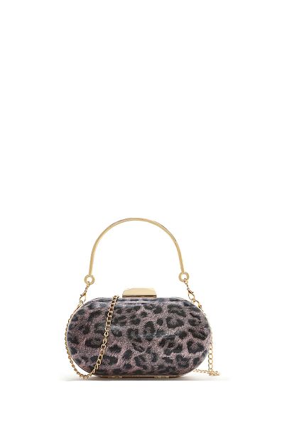 Derimod Pink Leoper Mini Portfolio Evening Dress Bag, Long Strapdesign 25Sbd2964Pv