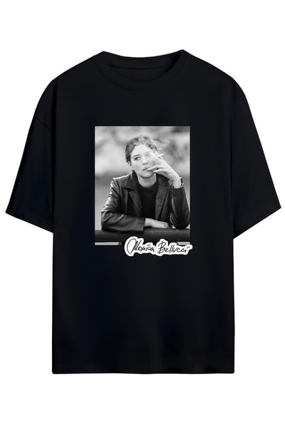 MAGORS تي شيرت قطني مريح للجنسين بتصميم مونيكا بيلوتشي