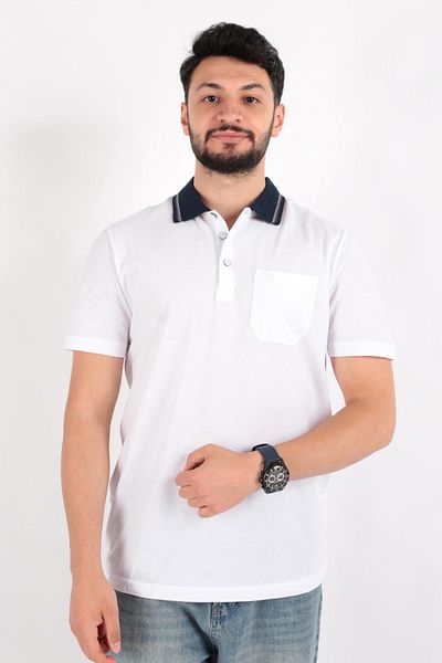 Diandor 2417003 Men's Polo Neck T-Shirt