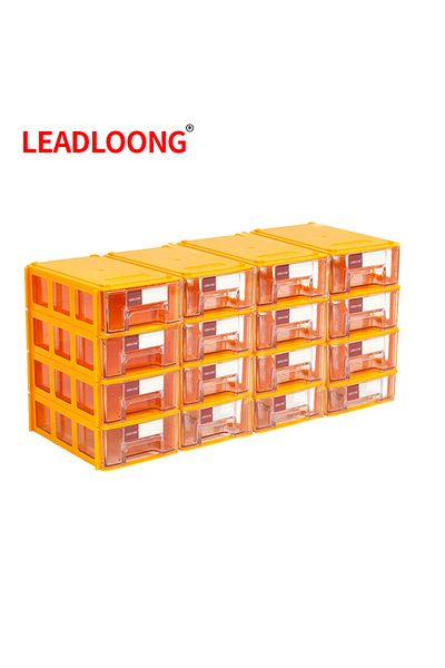 Choice F0 Yellow 16pcs F0 8/16pcs Mini Storage Box Stackable Small Tool Storage Bin Screw Parts Crafts Sewi