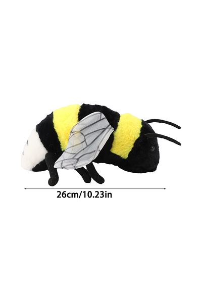 Choice 26cm 2 Sizes Lifelike Bee Plush Toy Soft Stuffed Cute Toy Insect Bee Plush Honeybee For Children Ins