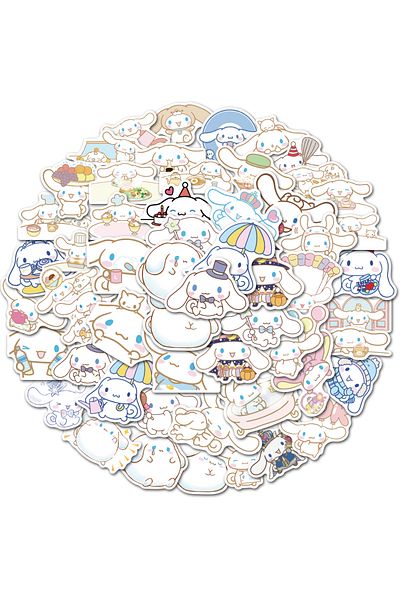Choice Az175 50pcs Cinnamoroll Sticker Pack Waterproof Laptop Skin Sanrio Anime Stickers Cute Phone Case Ka