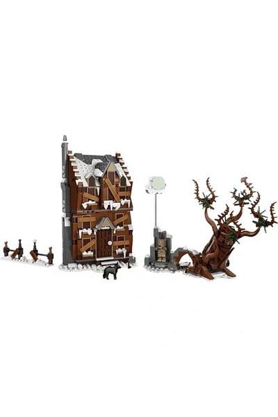 Choice paper manual no box MOC Building Blocks Shrieking Shack Whomping Willow Model Magic Film DIY Assembl