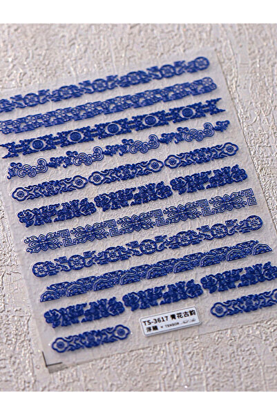 NAILFYOU 1 قطعة ts3617 1 قطعة 5D نمط الرجعية التنين فينيكس زهرة ملصقات الأظاف...