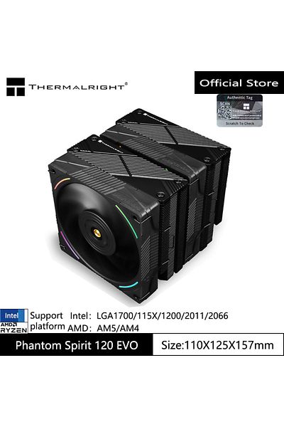 Choice Fixed Color Other PS120 EVO Thermalright Phantom Spirit 120 EVO CPU wind -cooler Heat Sink Supports