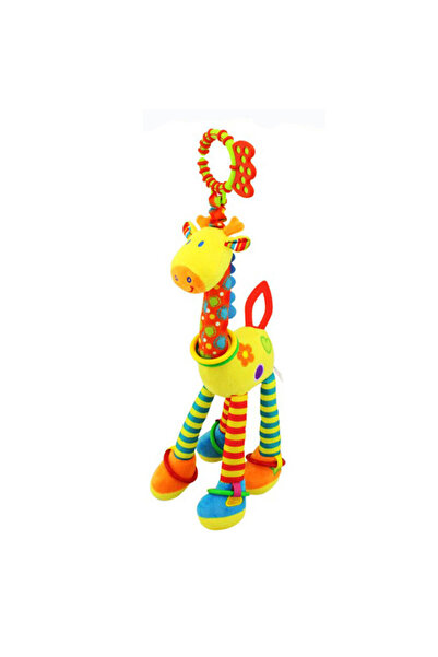 Choice4 جديد-زرافة 1 قطعة عشوائية من أجراس اليد الناعمة على شكل زرافة خشخيشة ...