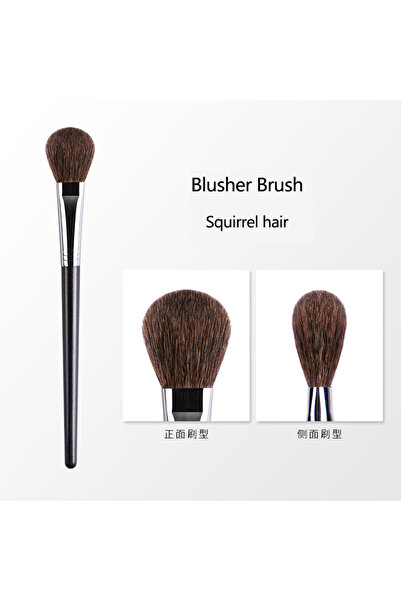 Choice فرشاة أحمر الخدود، قطعة واحدة من شعر السنجاب، فرش مكياج أحمر الخدود، تفاصيل الوجه، ظلال العيون، فرش المكياج، أحمر الخدود، برونزي