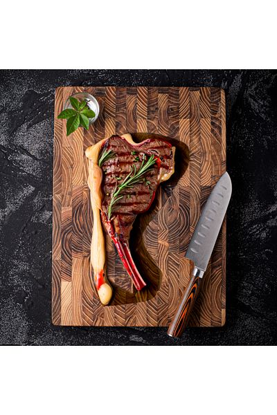 Choice S Large Size,high Quality Teak Wood Cutting Board:16.5*11.8 Inch/13.3*9.5 Inch,1 Inch Thick，suitabl.