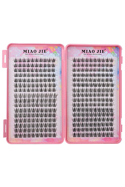 Choice4 مجموعة رموش مانجا يابانية من MIAOJIE مكونة من 32 صفًا، رموش مانجا عال...