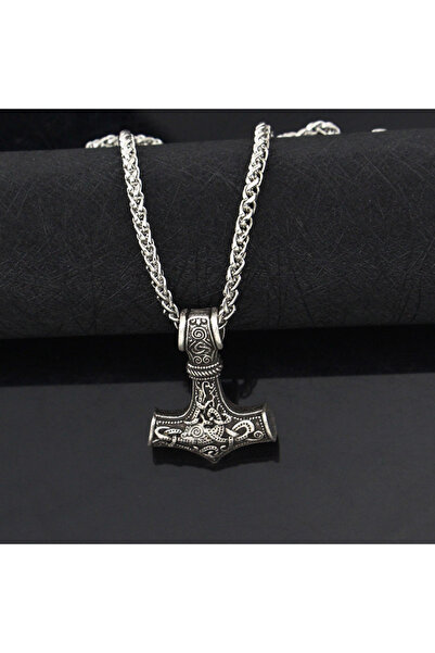 Choice YA0865-1 Punk Necklace for Men Thor Hammer Mjolnir Viking Amulet Hamme...