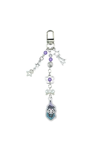 Choice B Anime Alien Stage IVAN & TILL Keychain Heart Bow Phone Charm Beaded Keychain Versatile Backpack D.