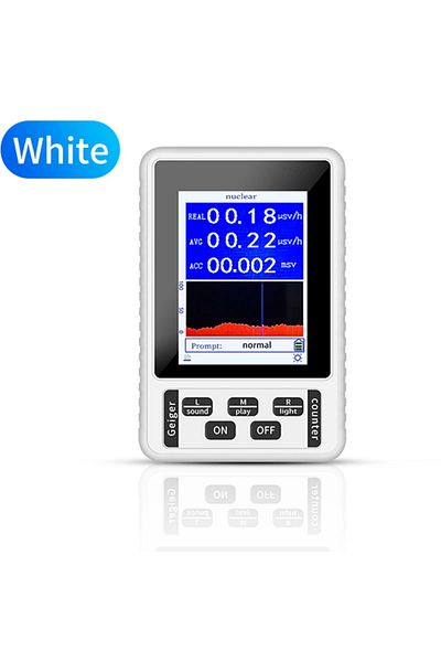 TTAKA7 WHITE XR1 Pro Nuclear Radiation Detector Color Display Screen Geiger Counter Personal Dosimeter Marb