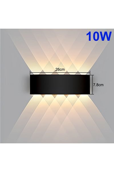 EnwYe E-style Led Wall Lamp Outdoor Indoor Waterproof Surface Mounted LED Up and Down Wall Light Porch Gar