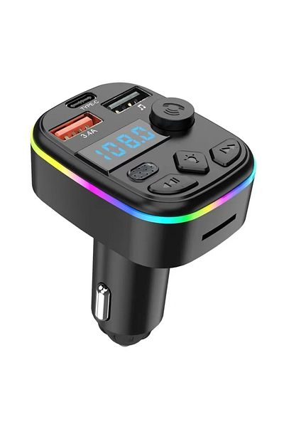 Choice Type A Car Charger FM Transmitter Support TF Card U Disk Car MP3 Player Dual USB Type C Cell Phone C