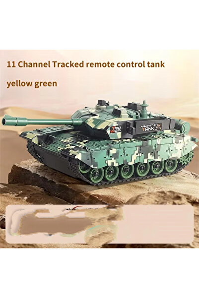 Choice 11CH أصفر أخضر 33 سم Rc دبابة التحكم عن بعد دبابات حربية سيارة زاحفة م...