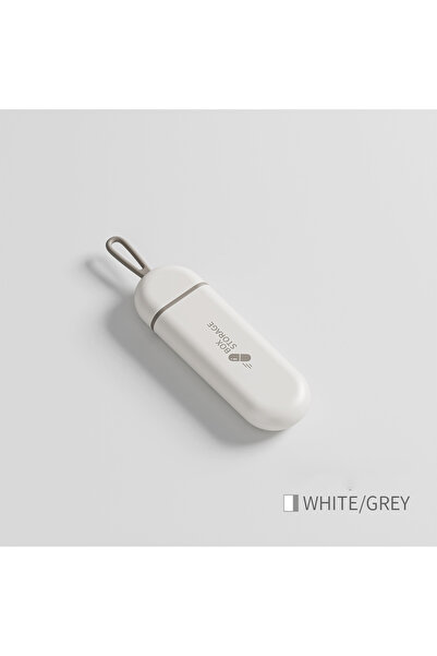 choice2 حافظة أدوية بيضاء محمولة ملونة بثلاث مساحات، حافظة رعاية صحية، صندوق ...