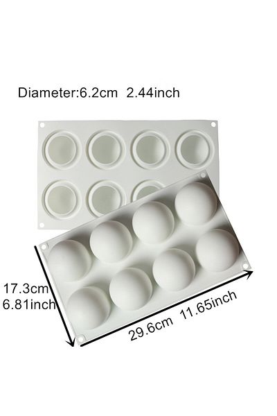Choice 6.2cm ball Silicone Chocolate Mold Silicon Ball Cake Moulds 3D Half Sphere Candy Truffle Baking Tray