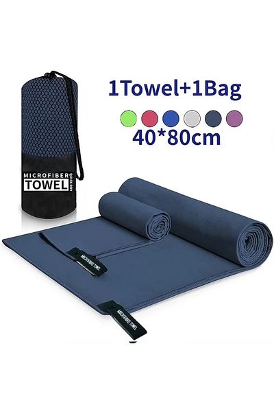 Choice Navy Blue Quick-Drying Sports Towel 40x80CM Blue Grey Green Orange Swimming Gym Fitness Camping Runn