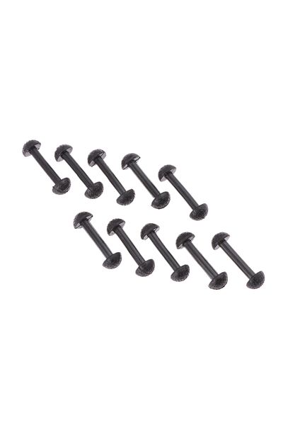 Choice 10X For Motu Leg Band Vintage Figures Replacement Connectors Clip Black Rubber Leg Band Replaceme...