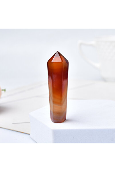 Choice 50-55 مم عقيق طبيعي قطعة واحدة عقيق طبيعي عمود سداسي عقيق عقيقي نقطة ك...