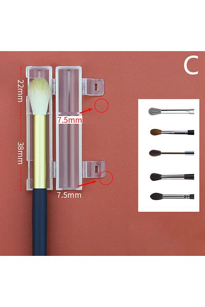 Choice C Makeup brush dust protection cover anti-frying wool protective storage tool portable waterproof p.