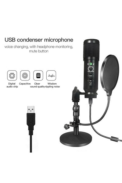 sharpdo Reverb Volume Adjustable Voice Changing Design Microphone