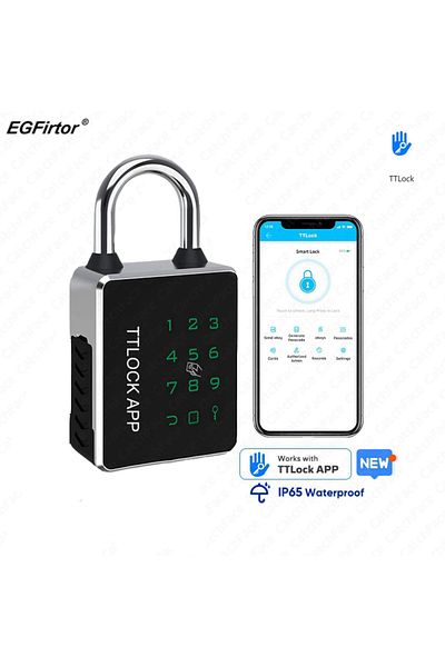 Choice TTLock TTLock Password Bluetooth Padlock Touch Screen RFID IC Card Key Home Security Waterproof Cabi