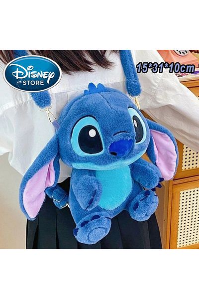 Choice Stitch bag 01 New Disney Plush Backpack Ins Japanese Blue Stitch Funny Cartoon Large-Capacity Studen