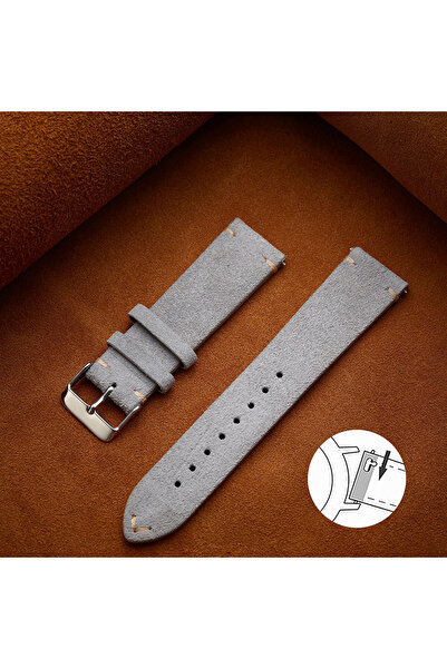 Choice 20mm Lighe Grey Quick Release Soft Suede Strap 14mm 16mm 18mm Wristban...