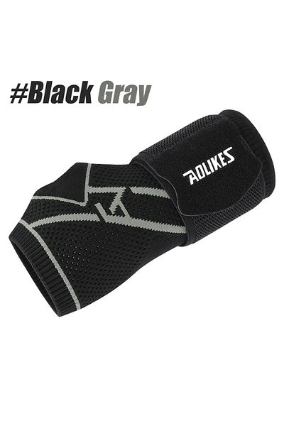 Choice L Black Gray-1PCS 1PCS Wrist Brace,Elastic Wrists Support with Strap,Wrists Compression Wrap Adjusta