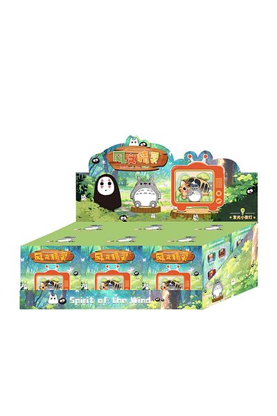 Hot Toys 6pcs set New Hayao Miyazaki Wind Spirit Luminous Night Light Blind Box Japanese Animation Peripheral