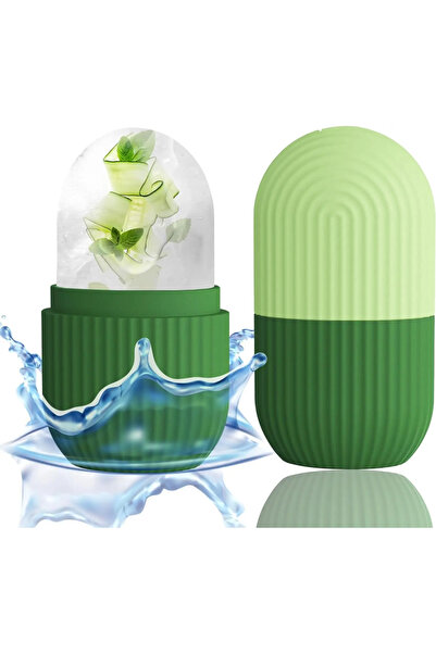 Choice Green Silicone Ice Face Roller Contour and Shrink Pores,Remove Dark Circles,Massage Skin Beauty Faci